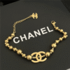 Chanel Cc Logo Bead Bracelet Gold-Tone