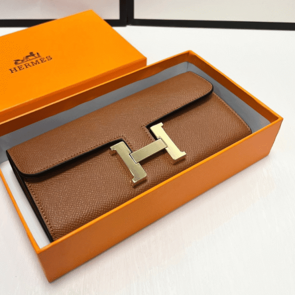 Hermès Constance Long Wallet Brown 7.5 Inches