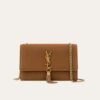 1-51 Saint Laurent Kate Medium Tassel Crossbody Bag Brown 8.7 Inches