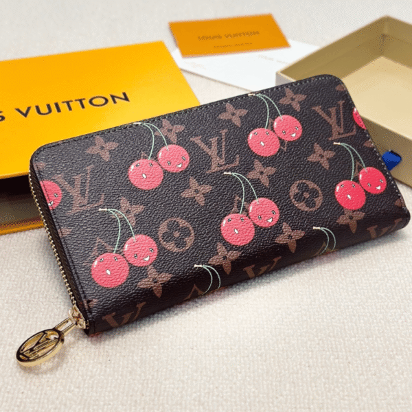 Louis Vuitton Zippy Wallet Murakami Cherry 7.5 Inches
