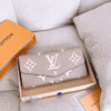 Louis Vuitton Sarah Wallet Tourterelle Gray Monogram 7.5 Inches M81049
