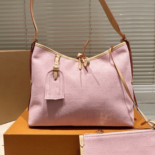 Louis Vuitton Carryall Denim Pink Monogram 11.4 Inches
