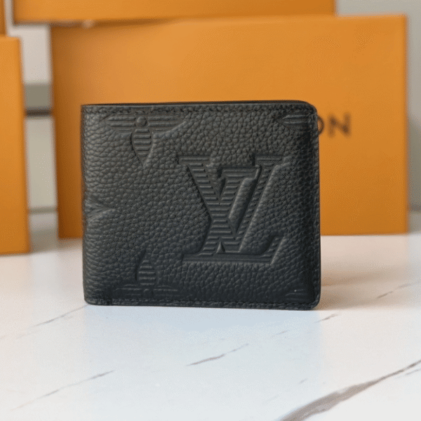 Louis Vuitton Slender Wallet Black Monogram Shadow 4.5 Inches