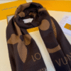 Louis Vuitton Monogram Shine Scarf Brown/Beige 74.8 Inches