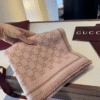 1-546.png Gucci Gg Monogram Wool Scarf Pink/Beige 70.8 Inches