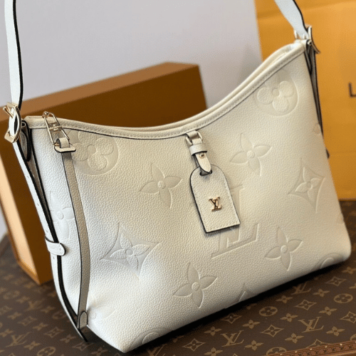 Louis Vuitton Carryall PM Monogram Empreinte White 11.4 Inches