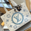 1-551.png Louis Vuitton Onthego Tote Bag White / Blue 15.7 Inches