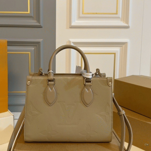 Louis Vuitton Onthego PM Taupe Monogram 9.8 Inches