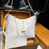 Louis Vuitton Carryall PM Monogram Empreinte White Blue 11.4 Inches