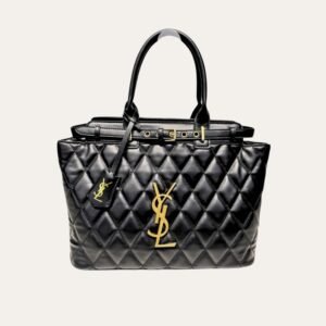 1-69 Saint Laurent Calfskin Leather Handbag Black 33Cm