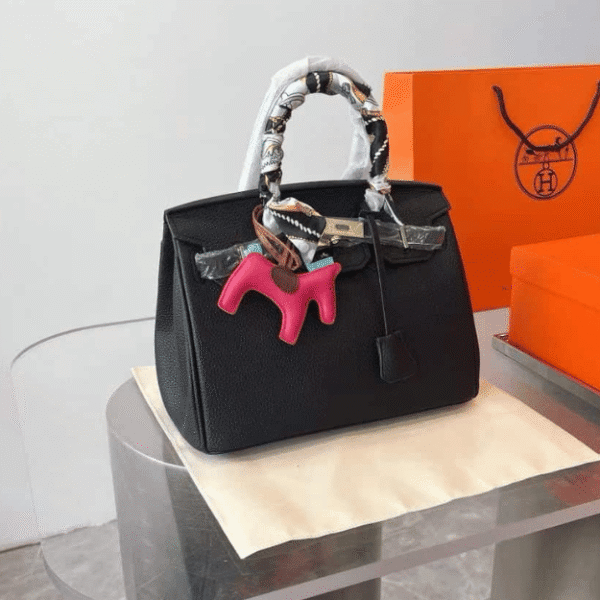 Hermes Birkin 35 Togo Leather Gold Hardware Black 13.8 Inches