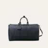 Louis Vuitton Keepall Bandoulière 50 Monogram Shadow 19.7 Inches LV M44810