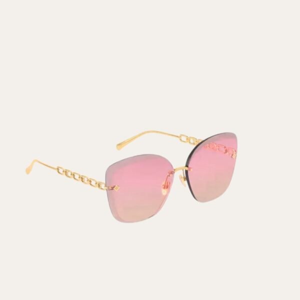 1-8-2.jpg Louis Vuitton LV Jewel Round Cat Eye Sunglasses Pink Gold Z2682U