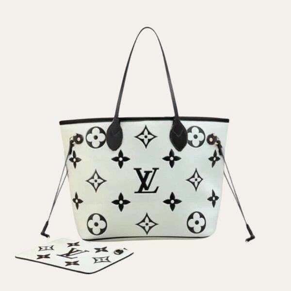 Louis Vuitton Neverfull MM Begie And Black 12.2 Inches M46039