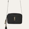 1-88 Saint Laurent Lou Camera Bag In Quilted Black Gold Leather 9 Inches 612544Dv7071000