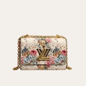 Louis Vuitton Twist MM Epi Floral Beige 23Cm