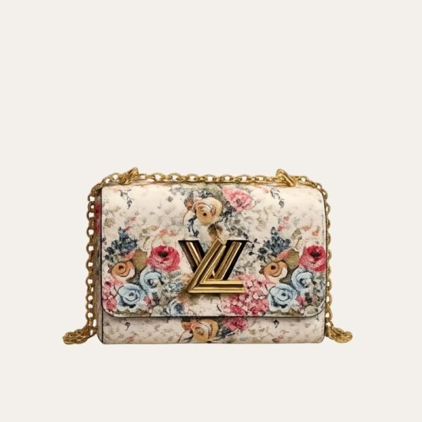 1-9 Louis Vuitton Twist MM Epi Floral Beige 23Cm