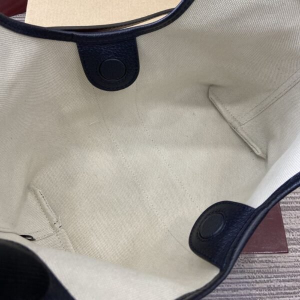 [Premium Quality] Gucci Giglio Small Tote Bag Blue And White Gg Denim 9.8 Inches 860845 Fafrw 8864