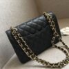 [Premium Quality] – Chanel Medium Classic Handbag Grained And Gold Tone Metal Black 10.2 Inches A01113 Y01864 C3906