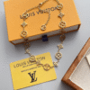 Louis Vuitton Monogram Bloom Necklace Gold-Tone