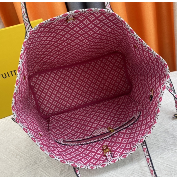 Louis Vuitton Neverfull MM Tote Bag Rose 12.2 Inches M22980