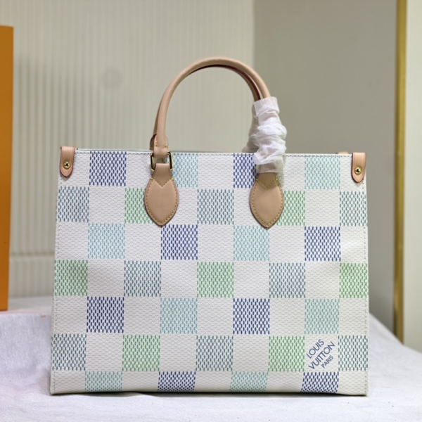 Louis Vuitton Onthego MM Blue 13.8 Inches M40518