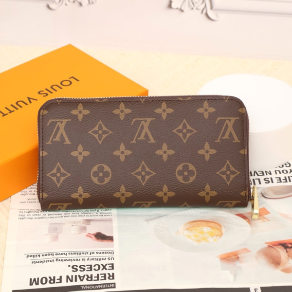 Louis Vuitton Zippy Wallet Vivienne Damier Azur Brown 7.7 Inches N40507