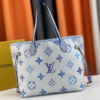 119-1 Louis Vuitton Neverfull By The Pool MM Blue 12.2 Inches M22979