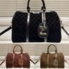 Gucci Small Jumbo GG Canvas Duffle Bag Black 11.8 Inches