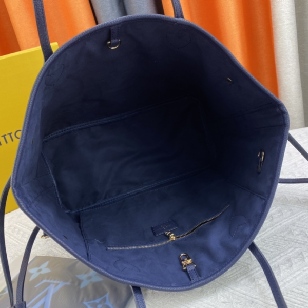 Louis Vuitton Neverfull MM Monogram Blue 12.2 Inches M46514