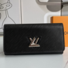 123-2 Louis Vuitton Twist Wallet Epi Black 7.5 Inches M67510