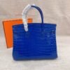 Hermes Birkin 30 Crocodile Gold Toned Hardware Dark Blue 30Cm