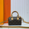 Louis Vuitton Nano Speedy Brown 6.3 Inches M81085