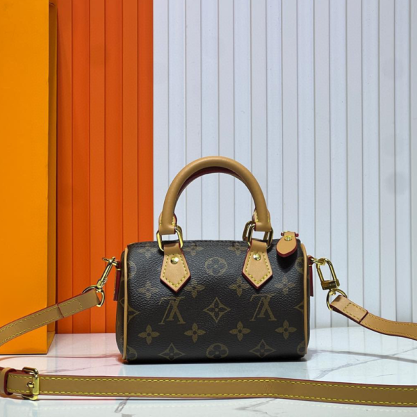 Louis Vuitton Nano Speedy Brown 6.3 Inches M81085