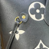 136-1 Louis Vuitton Neverfull Tote Bag Mm Monogram Black 12.2 Inches M46649