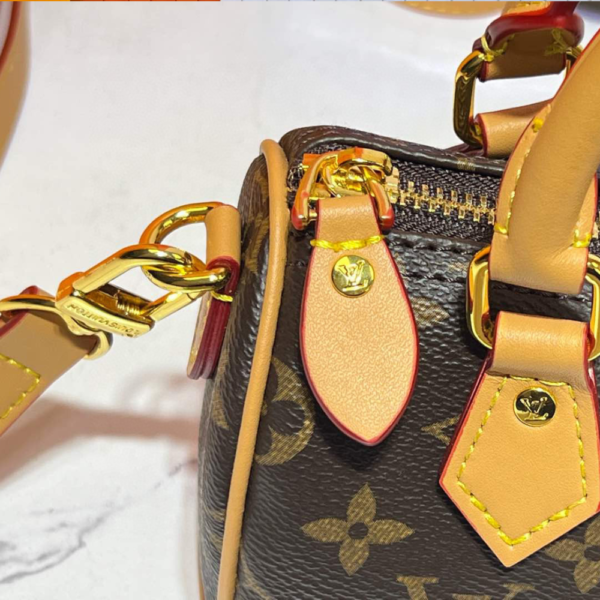 Louis Vuitton Nano Speedy Brown 6.3 Inches M81085