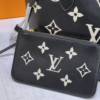 137-1 Louis Vuitton Neverfull Tote Bag Mm Monogram Black 12.2 Inches M46649