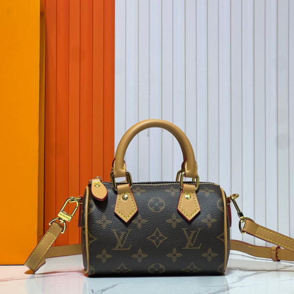 Louis Vuitton Nano Speedy Brown 6.3 Inches M81085
