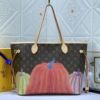 Louis Vuitton LV X YK Neverfull MM Pumpkin Print 12.2 Inches M46468
