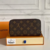 Louis Vuitton Zippy Wallet Monogram Empreinte Brown 7.5 Inches M91457