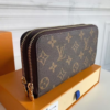 Louis Vuitton Zippy Wallet Monogram Empreinte Brown 7.5 Inches M91457
