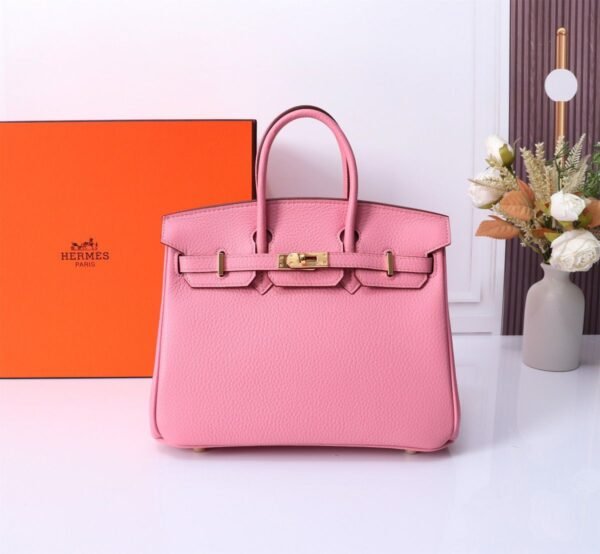Hermes Birkin 30 Togo Leather Gold Hardware Light Pink 30Cm