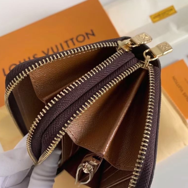 Louis Vuitton Zippy Wallet Monogram Empreinte Brown 7.5 Inches M91457