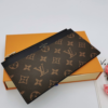 174-3 Louis Vuitton Slim Purse Monogram Brown 7.9 Inches M80348