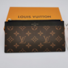 176-3 Louis Vuitton Slim Purse Monogram Brown 7.9 Inches M80348