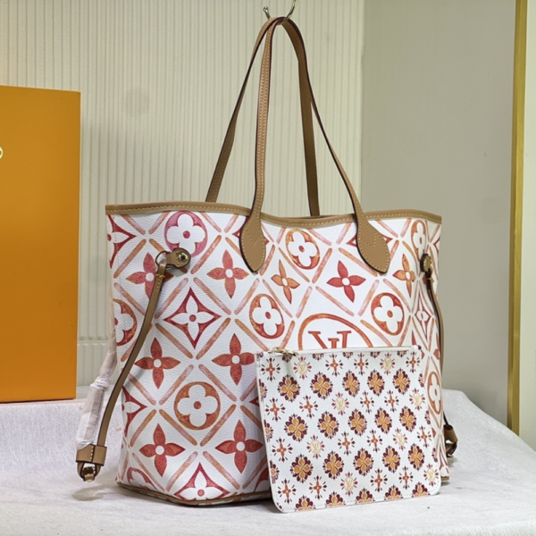 Louis Vuitton Neverfull MM By The Pool Pink/Orange 12.2 Inches M11263