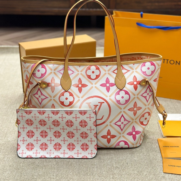 Louis Vuitton Neverfull MM By The Pool Pink/Orange 12.2 Inches M11263