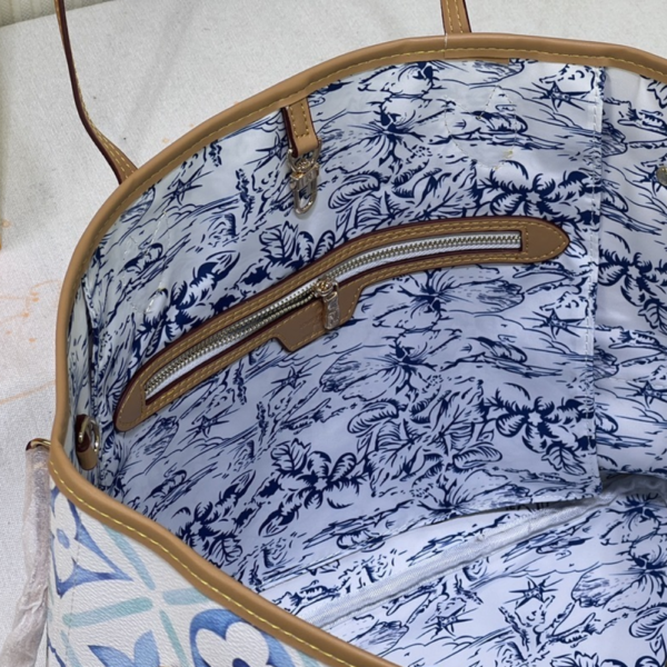 Louis Vuitton Neverfull MM By The Pool Blue 12.2 Inches M22979