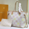 194-1 Louis Vuitton Neverfull MM Peach 12.2 Inches N40668