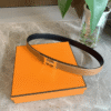Hermes Mini H Belt Bucket And Reversible Leather Strap Black Brown 24Mm H079645Cc06